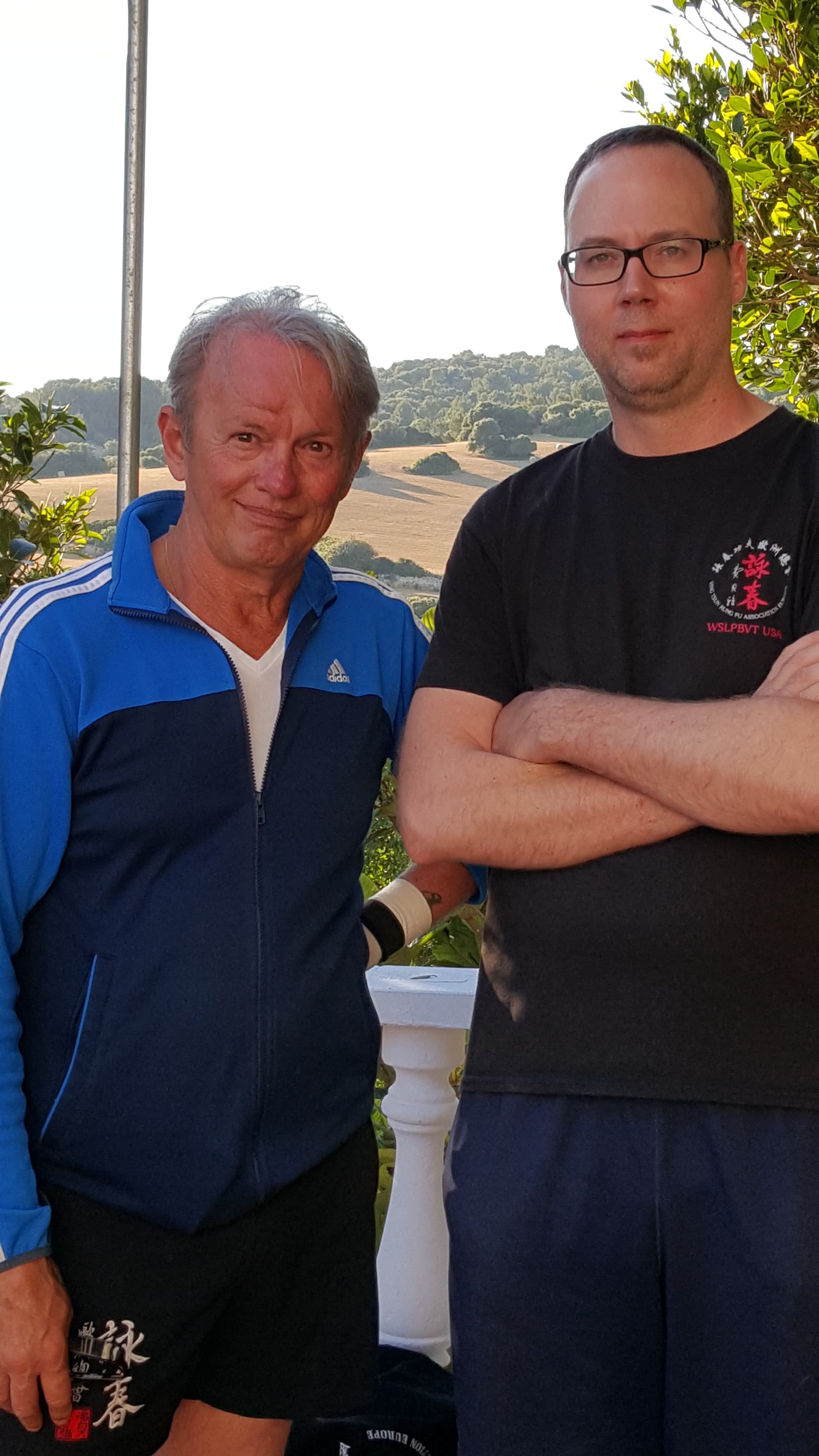 Erik Pothast with Sifu Philipp Bayer